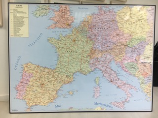 Mapa Europa vías tren mercancías